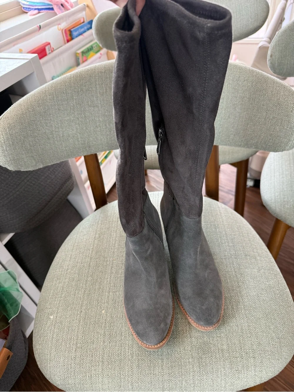 Blondo Nada Waterproof Suede Boot Gray